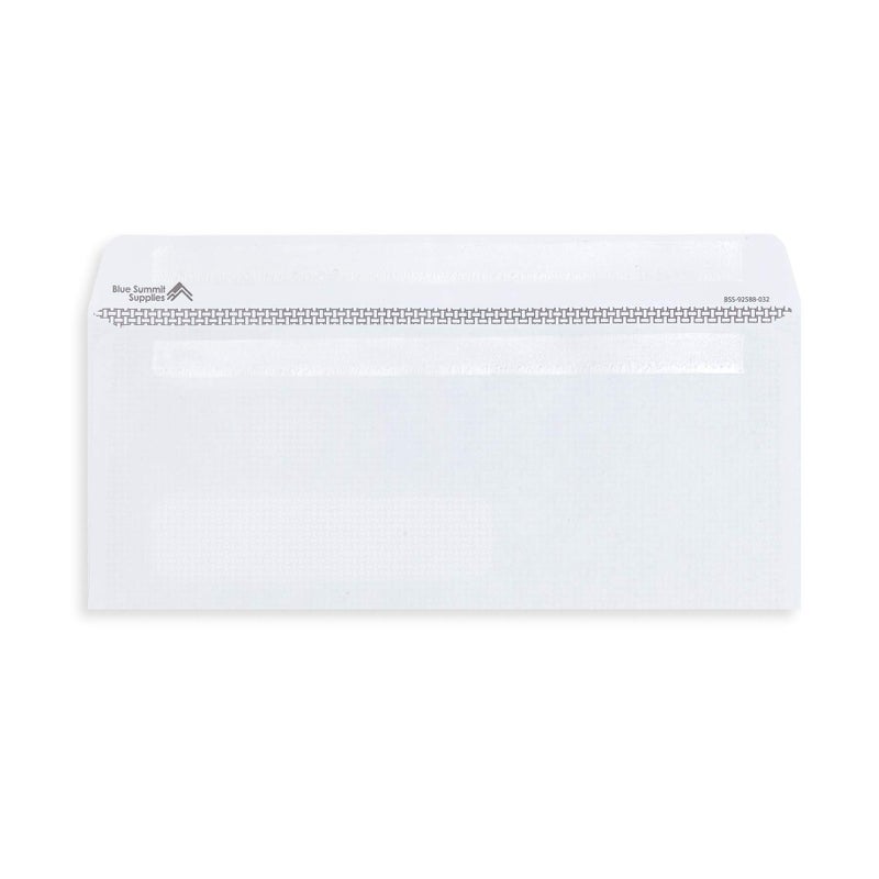 Blue Summit Supplies 500 Self Seal Number 10 Single Right Window Envelopes - Security Lining - Designed for Secure Mailing of Invoices, Documents, and Business Statements, 4 1/8 x 9 1/2 Inches, 500 Ct - Image 3